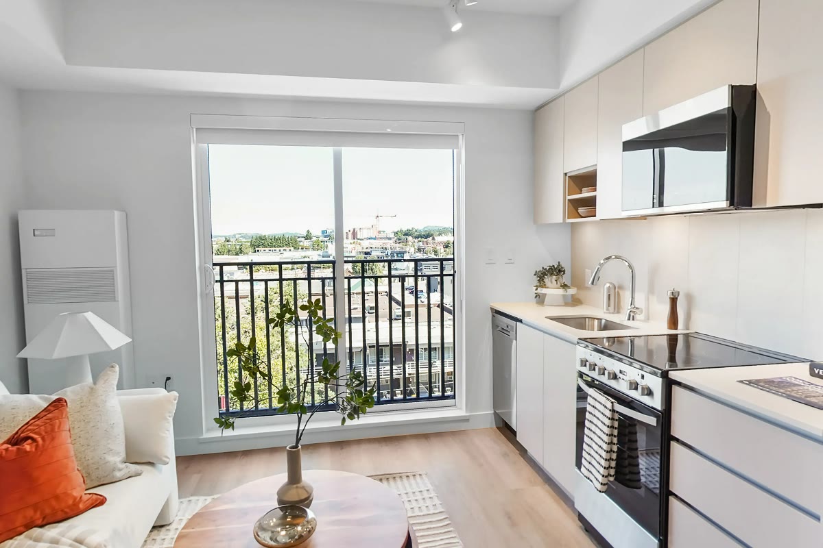 Kitchen and living area